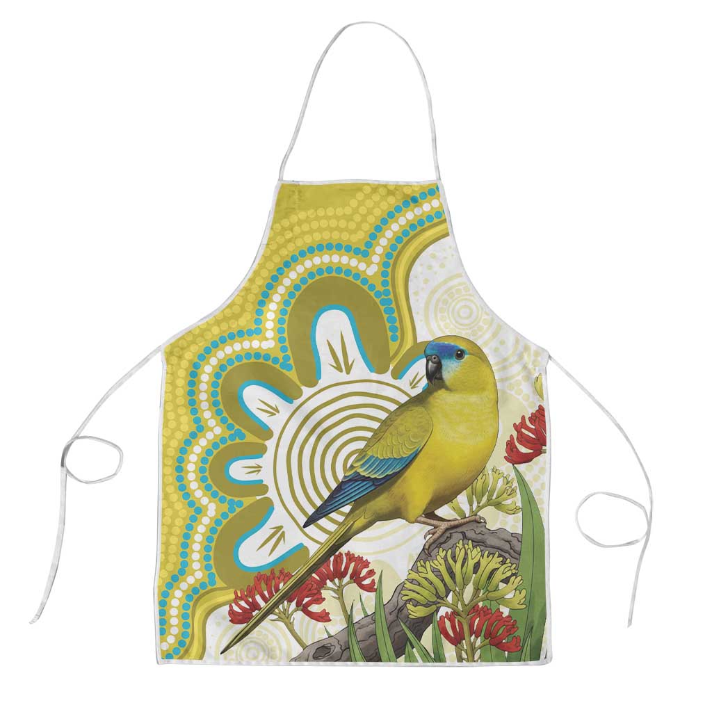 Australia Rock Parrot Apron Kangaroo Paws Indigenous Art - Aussie Hoodie