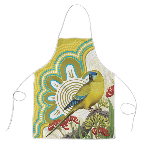 Australia Rock Parrot Apron Kangaroo Paws Indigenous Art - Aussie Hoodie