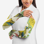 Australia Rock Parrot Arm Sleeves Kangaroo Paws Indigenous Art - Aussie Hoodie