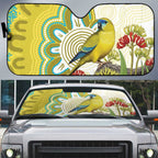 Australia Rock Parrot Auto Sun Shade Kangaroo Paws Indigenous Art - Aussie Hoodie
