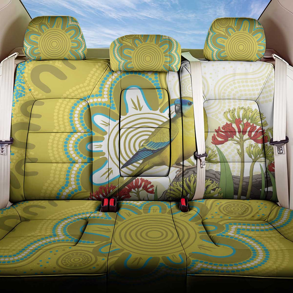 Australia Rock Parrot Back Car Seat Cover Kangaroo Paws Indigenous Art - Aussie Hoodie