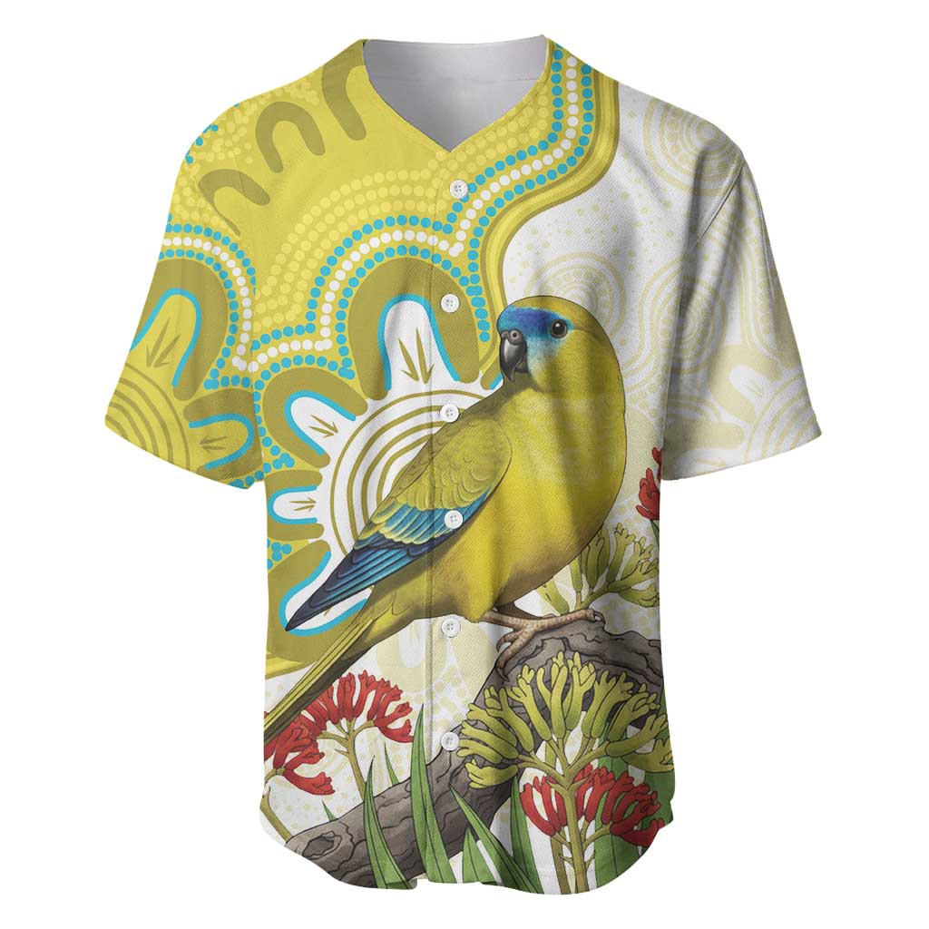 Australia Rock Parrot Baseball Jersey Kangaroo Paws Indigenous Art - Aussie Hoodie