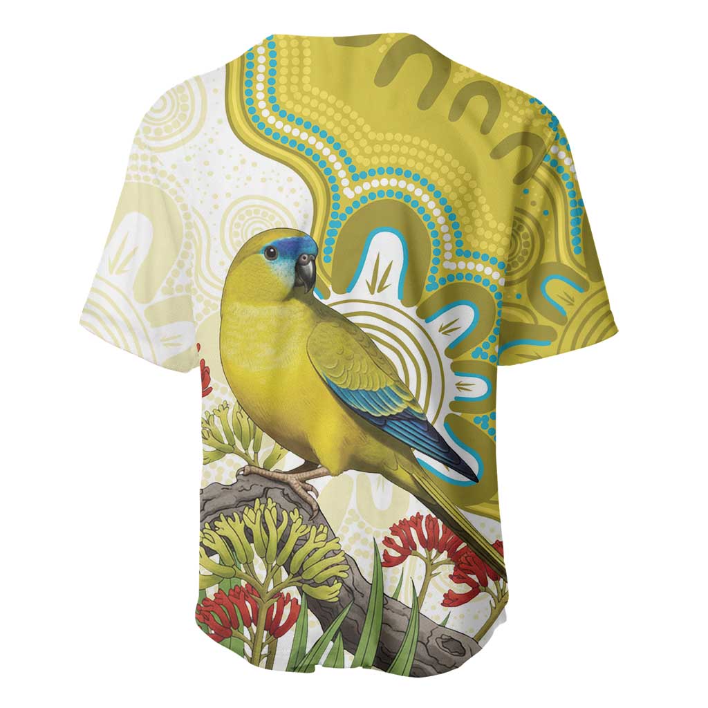 Australia Rock Parrot Baseball Jersey Kangaroo Paws Indigenous Art - Aussie Hoodie