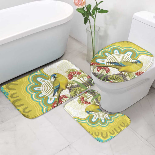 Australia Rock Parrot Bathroom Set Kangaroo Paws Indigenous Art - Aussie Hoodie