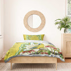 Australia Rock Parrot Bedding Set Kangaroo Paws Indigenous Art - Aussie Hoodie