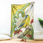 Australia Rock Parrot Blanket Kangaroo Paws Indigenous Art - Aussie Hoodie