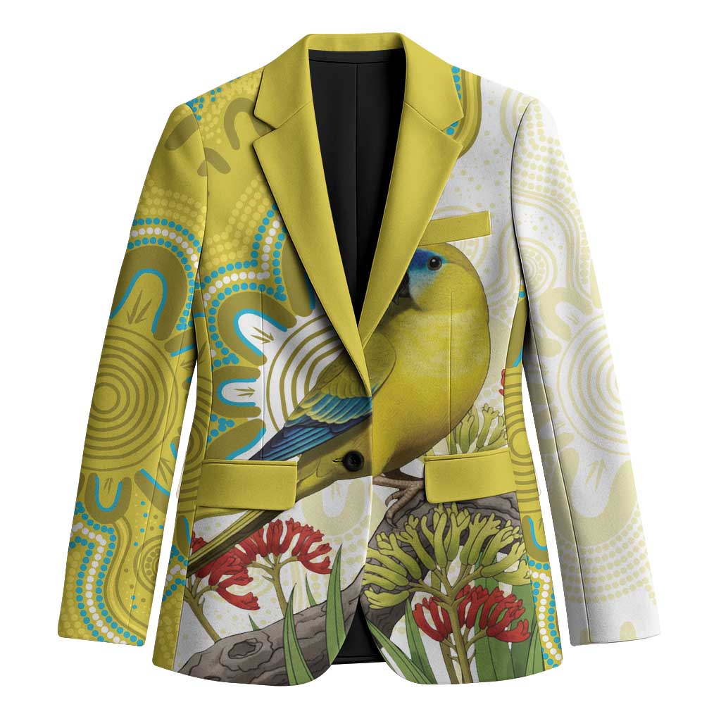 Australia Rock Parrot Blazer Kangaroo Paws Indigenous Art - Aussie Hoodie