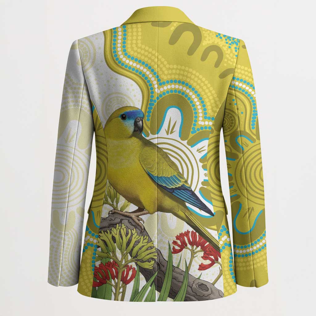 Australia Rock Parrot Blazer Kangaroo Paws Indigenous Art - Aussie Hoodie