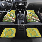 Australia Rock Parrot Car Mats Kangaroo Paws Indigenous Art - Aussie Hoodie