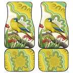 Australia Rock Parrot Car Mats Kangaroo Paws Indigenous Art - Aussie Hoodie