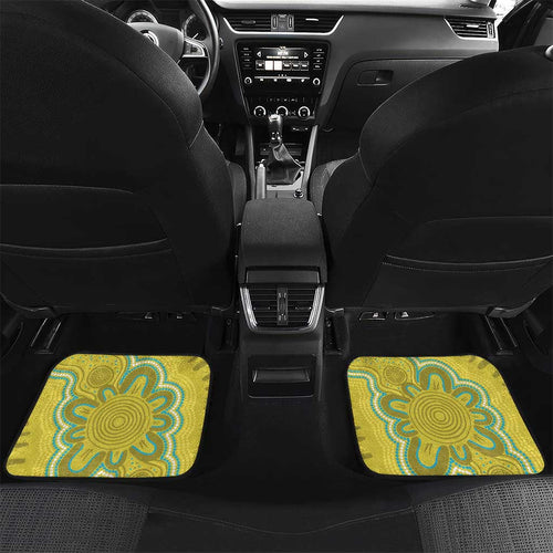 Australia Rock Parrot Car Mats Kangaroo Paws Indigenous Art - Aussie Hoodie