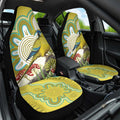 Australia Rock Parrot Car Seat Cover Kangaroo Paws Indigenous Art - Aussie Hoodie