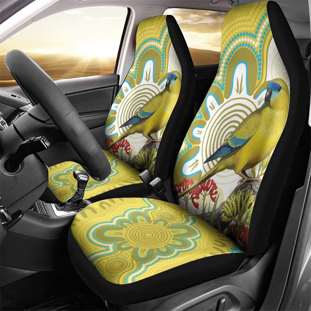 Australia Rock Parrot Car Seat Cover Kangaroo Paws Indigenous Art - Aussie Hoodie