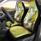 Australia Rock Parrot Car Seat Cover Kangaroo Paws Indigenous Art - Aussie Hoodie