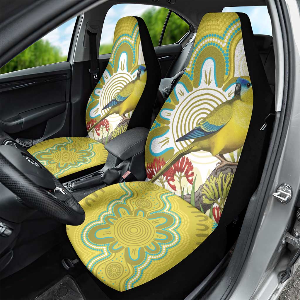 Australia Rock Parrot Car Seat Cover Kangaroo Paws Indigenous Art - Aussie Hoodie