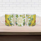 Australia Rock Parrot Ceramic Mug Kangaroo Paws Indigenous Art - Aussie Hoodie