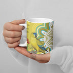 Australia Rock Parrot Ceramic Mug Kangaroo Paws Indigenous Art - Aussie Hoodie