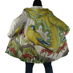 Australia Rock Parrot Cloak Kangaroo Paws Indigenous Art - Aussie Hoodie