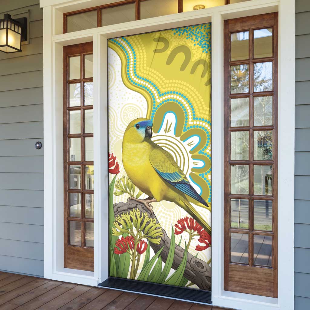 Australia Rock Parrot Door Cover Kangaroo Paws Indigenous Art - Aussie Hoodie