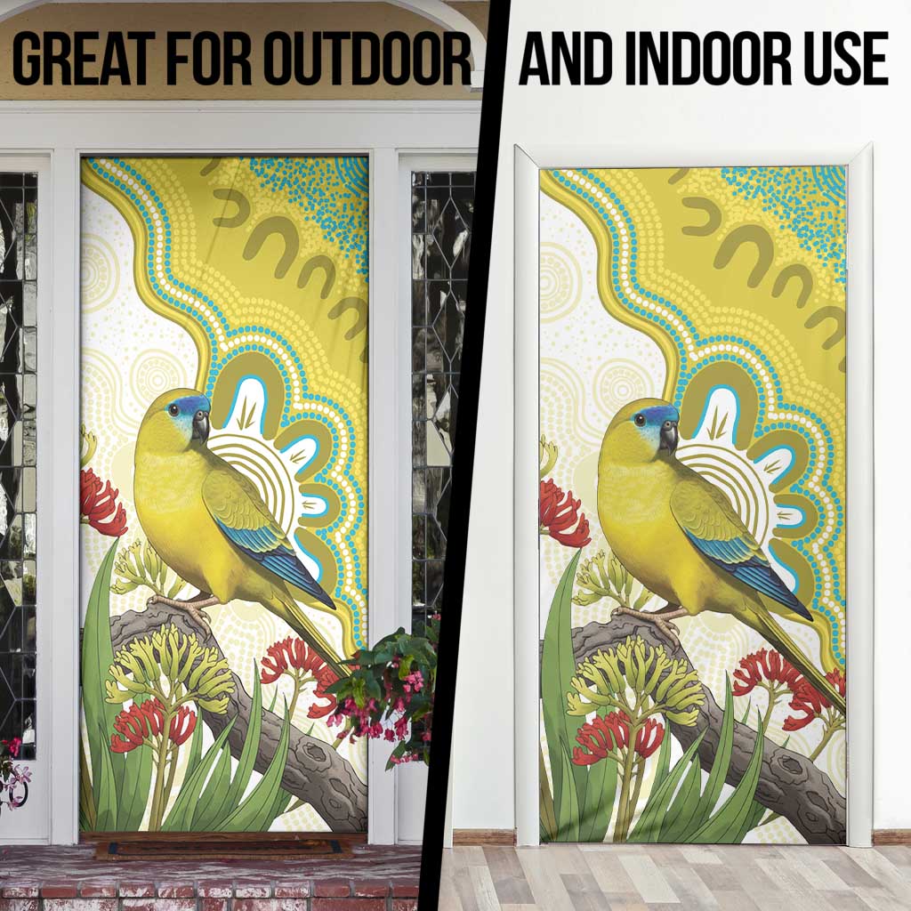 Australia Rock Parrot Door Cover Kangaroo Paws Indigenous Art - Aussie Hoodie