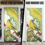 Australia Rock Parrot Door Cover Kangaroo Paws Indigenous Art - Aussie Hoodie