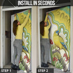 Australia Rock Parrot Door Cover Kangaroo Paws Indigenous Art - Aussie Hoodie
