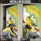 Australia Rock Parrot Door Cover Kangaroo Paws Indigenous Art - Aussie Hoodie