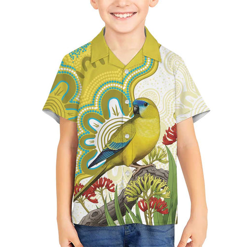 Australia Rock Parrot Family Matching Long Sleeve Bodycon Dress and Hawaiian Shirt Kangaroo Paws Indigenous Art - Aussie Hoodie