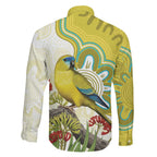 Australia Rock Parrot Family Matching Mermaid Dress and Hawaiian Shirt Kangaroo Paws Indigenous Art - Aussie Hoodie
