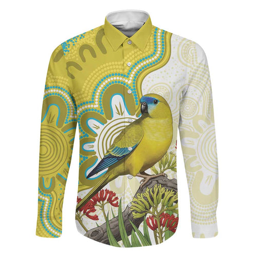 Australia Rock Parrot Family Matching Off Shoulder Maxi Dress and Hawaiian Shirt Kangaroo Paws Indigenous Art - Aussie Hoodie