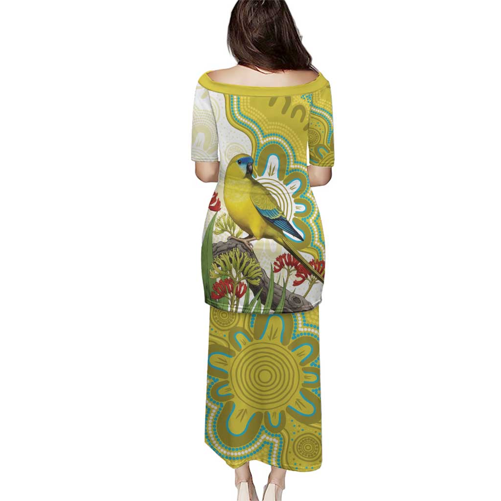 Australia Rock Parrot Family Matching Puletasi and Hawaiian Shirt Kangaroo Paws Indigenous Art - Aussie Hoodie