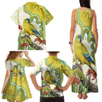 Australia Rock Parrot Family Matching Tank Maxi Dress and Hawaiian Shirt Kangaroo Paws Indigenous Art - Aussie Hoodie