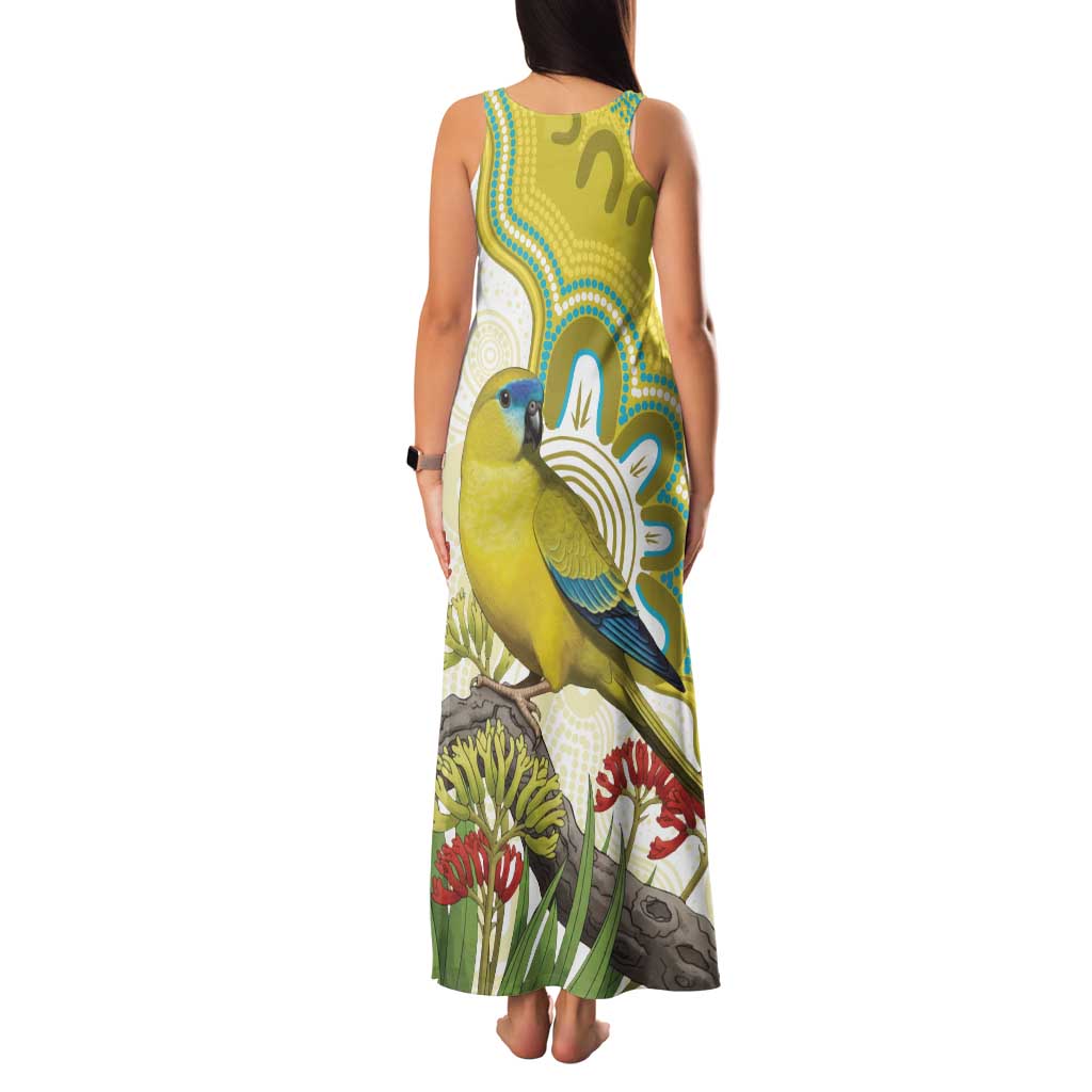 Australia Rock Parrot Family Matching Tank Maxi Dress and Hawaiian Shirt Kangaroo Paws Indigenous Art - Aussie Hoodie