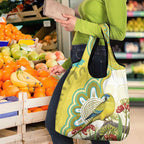 Australia Rock Parrot Grocery Bag Kangaroo Paws Indigenous Art - Aussie Hoodie