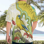 Australia Rock Parrot Hawaiian Shirt Kangaroo Paws Indigenous Art - Aussie Hoodie
