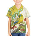 Australia Rock Parrot Kid Hawaiian Shirt Kangaroo Paws Indigenous Art - Aussie Hoodie