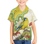 Australia Rock Parrot Kid Hawaiian Shirt Kangaroo Paws Indigenous Art - Aussie Hoodie