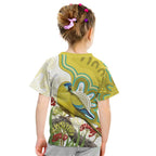 Australia Rock Parrot Kid T Shirt Kangaroo Paws Indigenous Art - Aussie Hoodie