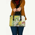 Australia Rock Parrot Leather Bag Kangaroo Paws Indigenous Art - Aussie Hoodie
