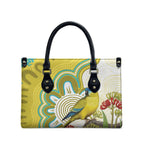 Australia Rock Parrot Leather Bag Kangaroo Paws Indigenous Art - Aussie Hoodie