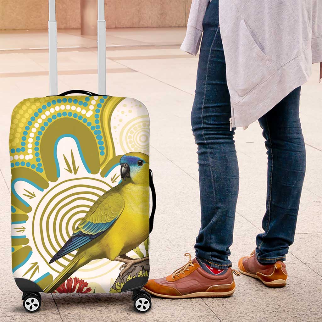 Australia Rock Parrot Luggage Cover Kangaroo Paws Indigenous Art - Aussie Hoodie