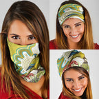 Australia Rock Parrot Neck Gaiter Kangaroo Paws Indigenous Art - Aussie Hoodie
