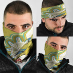 Australia Rock Parrot Neck Gaiter Kangaroo Paws Indigenous Art - Aussie Hoodie