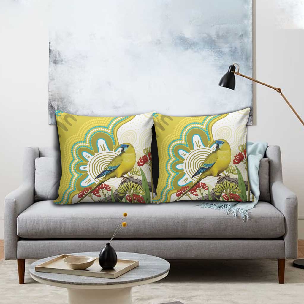 Australia Rock Parrot Pillow Cover Kangaroo Paws Indigenous Art - Aussie Hoodie