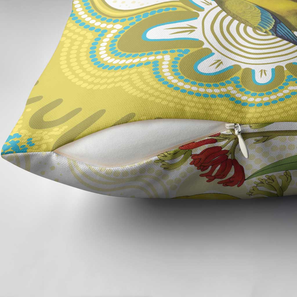 Australia Rock Parrot Pillow Cover Kangaroo Paws Indigenous Art - Aussie Hoodie