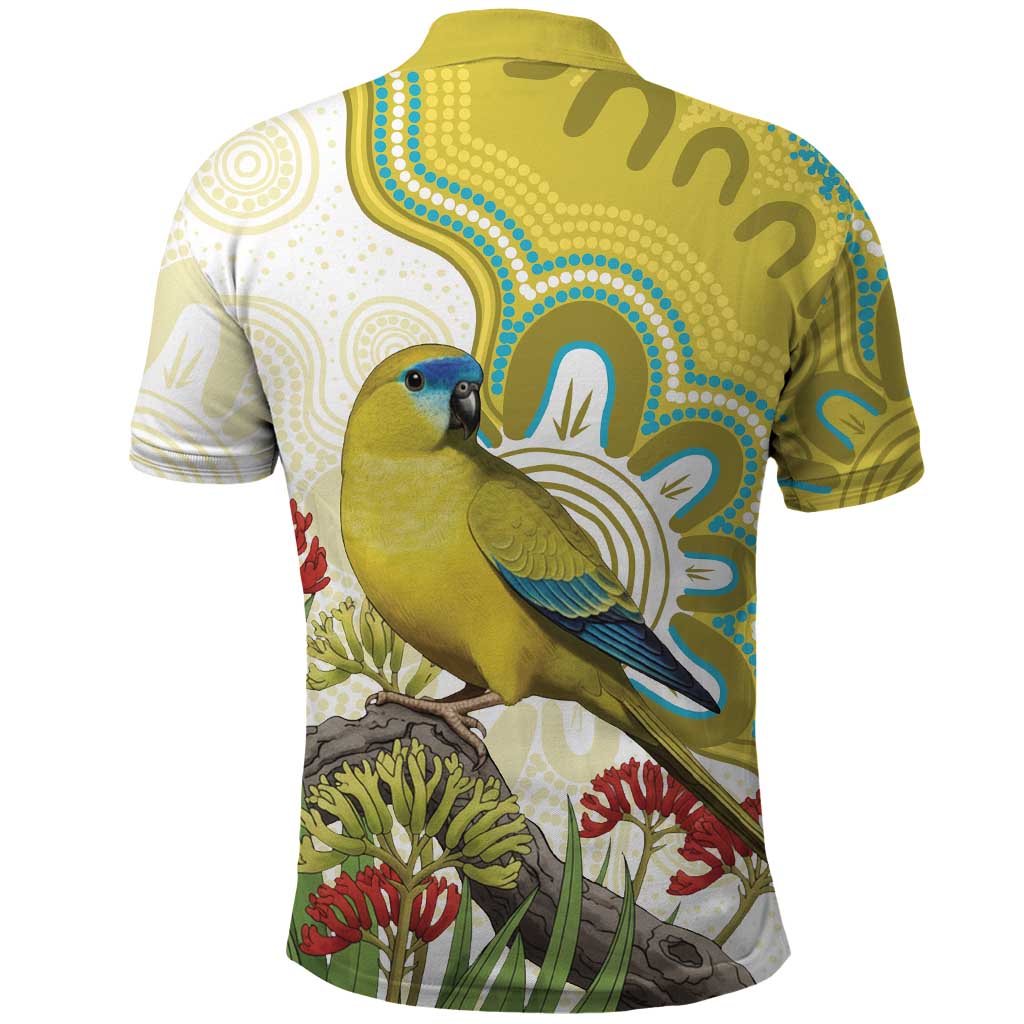 Australia Rock Parrot Polo Shirt Kangaroo Paws Indigenous Art - Aussie Hoodie