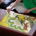 Australia Rock Parrot Puzzle Kangaroo Paws Indigenous Art - Aussie Hoodie