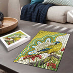 Australia Rock Parrot Puzzle Kangaroo Paws Indigenous Art - Aussie Hoodie