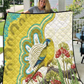 Australia Rock Parrot Quilt Kangaroo Paws Indigenous Art - Aussie Hoodie