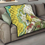 Australia Rock Parrot Quilt Kangaroo Paws Indigenous Art - Aussie Hoodie